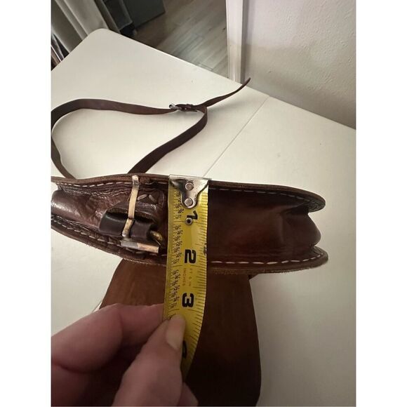 Vintage Women's Brown Handmade Leather Saddle Bag OS - Picture 11 of 11